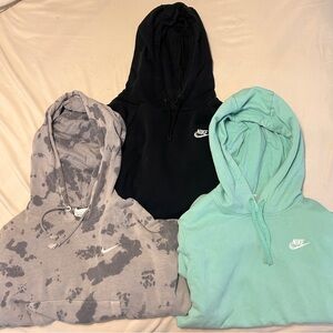 Nike Hoodie Collection - Black, Gray, Teal